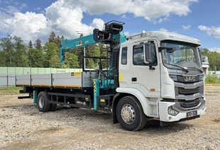 JAC N180 (МРМ 20т) КМУ HKTC HLC-8016 (8т) БОРТ 8,2×2,54×0,6